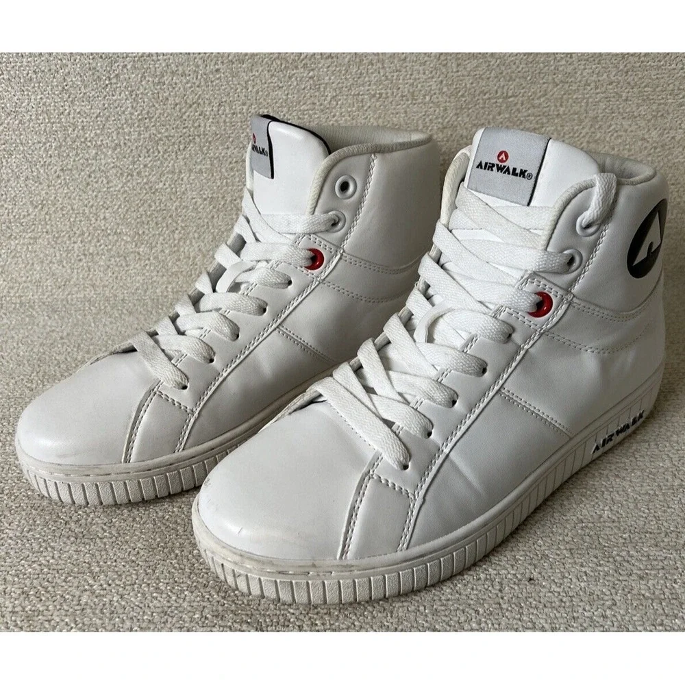 Airwalk Tennis Shoes Men White Masike Skate‎ Board Sneaker Size 8.5